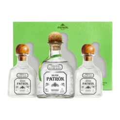 Patron Tequila • Silver With 2 Replica Vessels