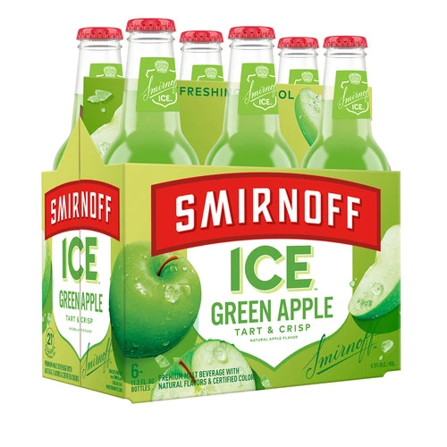 Smirnoff Ice Green Apple • 6pk Bottle 1 Smirnoff Ice Green Apple • 6pk Bottle
