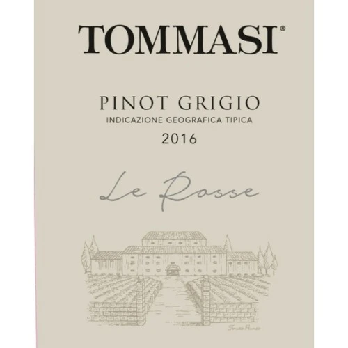 Tommasi Le Rosse Veneto IGT Pinot Grigio 1 Tommasi Le Rosse Veneto IGT Pinot Grigio