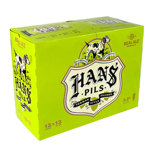 Real Ale Hans’ Pils • 12pk Can 1 Real Ale Hans’ Pils • 12pk Can