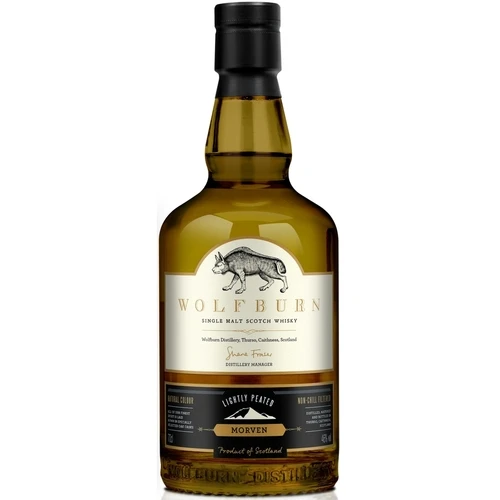 Wolfburn Morven Lightly Peated Single Malt Scotch Whisky 1 Wolfburn Morven Lightly Peated Single Malt Scotch Whisky