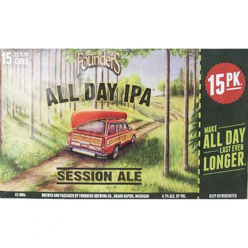 Founders All Day IPA • 15pk Cans 1 Founders All Day IPA • 15pk Cans