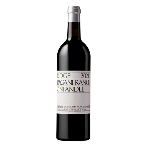 Ridge Vineyards Pagani Ranch Zinfandel 1 Ridge Vineyards Pagani Ranch Zinfandel