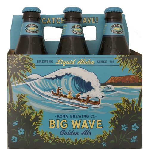 Kona Big Wave Golden Ale • 6pk Bottle 1 Kona Big Wave Golden Ale • 6pk Bottle