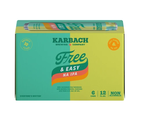 Karbach Free And Easy Non-alcoholic IPA • 6pk Can 1 Karbach Free And Easy Non-alcoholic IPA • 6pk Can