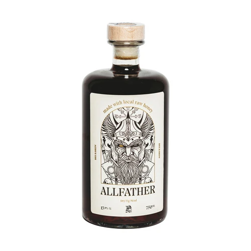Bee & Brew Allfather Dry Fig Mead • 750ml Bottle 1 Bee & Brew Allfather Dry Fig Mead • 750ml Bottle
