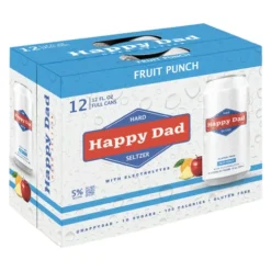 Happy Dad Fruit Punch Hard Seltzer • 12pk Cans