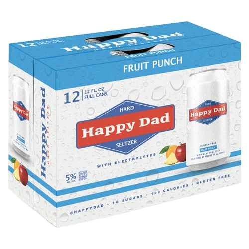 Happy Dad Fruit Punch Hard Seltzer • 12pk Cans 1 Happy Dad Fruit Punch Hard Seltzer • 12pk Cans