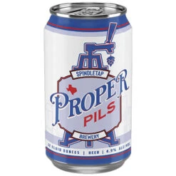 Spindletap Brewing Proper Pils • Cans