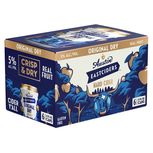 Austin Eastciders Original Cider • 6pk Can 1 Austin Eastciders Original Cider • 6pk Can